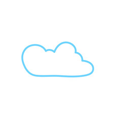Clouds line icon