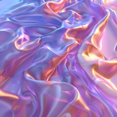 Obraz premium Abstract Art, Painted Squiggles, Colorful Texture