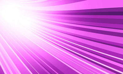 Abstract purple radial stripes background. bright rays.