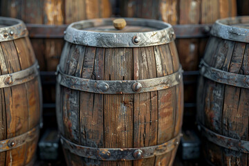"Rustic Barrel Background"