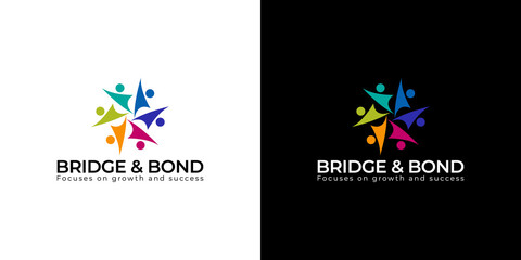 Connecting the Gap Bridge & Bond Logo Design - Unify Your Brand