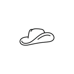 Cowboy hat icon vector. EPS 10 editable vector