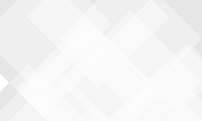 Abstract white and gray background with square white light background. Seamless white geometric glossy vector background. Abstract white and gray square technology poster, cover, banner background.