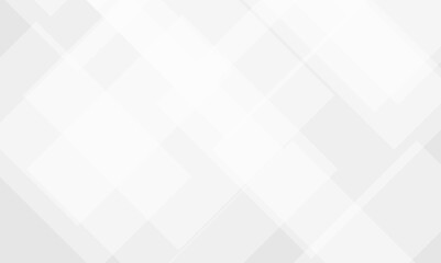 White and grey abstract technology banner design. Business concept geometric white and gray squares Pattern texture background. Design for brochure, banner, wedding card, cover, flyer.