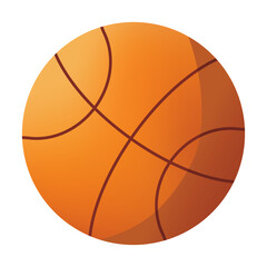 Basketball ball vector illustration isolated on white background, carton basketball clip art image, gambar bola basket