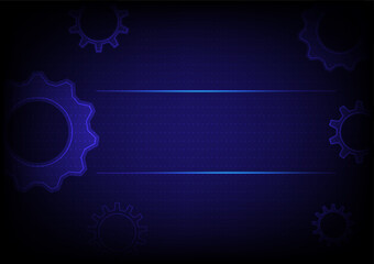 Abstract techno gear background, engineer education concept, cogs, gear engine, futuristic technology, space for text.