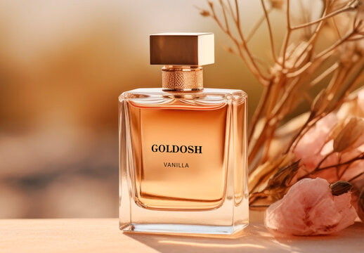 Perfume Bottle Mockup With Generative AI