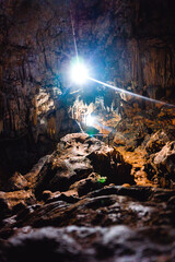Underground cave, Guatemala