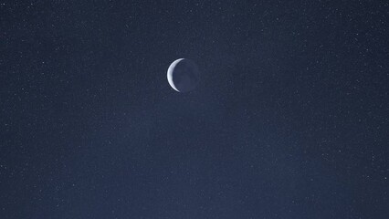 The power of the universe. The myriad stars against the moon.