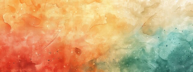  A multicolored background with water drops at the bottom