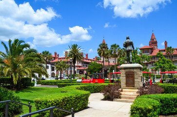 Fototapeta premium City view of St Augustine, Florida, US