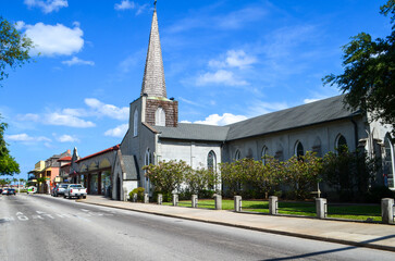 City view of St Augustine, Florida, US