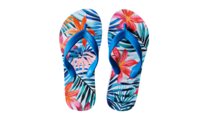 Slippers, sandal, flip-flop on transparent background