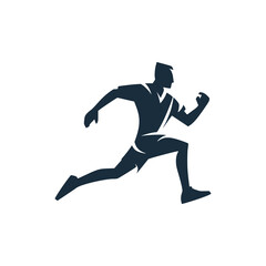 running sport professional business logo vector illustration template design