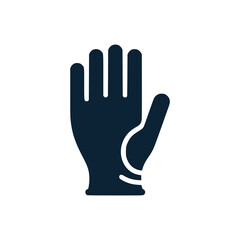 rubber glove professional business logo vector illustration template design