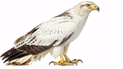 Fototapeta premium Brahminy Eagle (5 years) in front of a white background