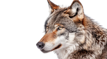 Fototapeta premium Wolf on transparent background 