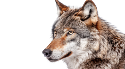 Wolf on transparent background 