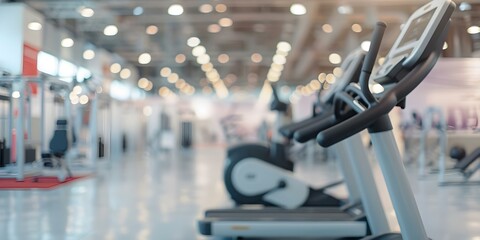 Health Fitness Convention Workout Equipment, Nutrition Displays, Wellness Seminars, and Scenic Destinations. Concept Fitness Equipment, Nutrition Education, Wellness Workshops, Scenic Destinations