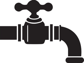 water tap isolated on white