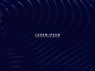 Naklejka premium Abstract background of wavy lines with modern gradient blue color, perfect for banner, business card, banner, website, wallpaper, etc.