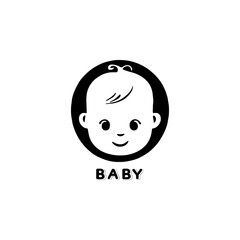 Cute baby logo