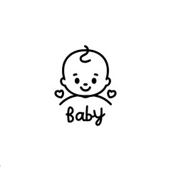 Cute baby logo