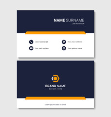 Clean and modern business card design. Vector