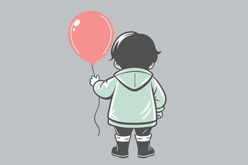 child with balloon