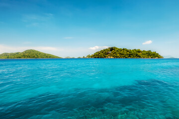 island and ocean background