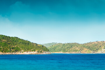 Fototapeta premium island and ocean background