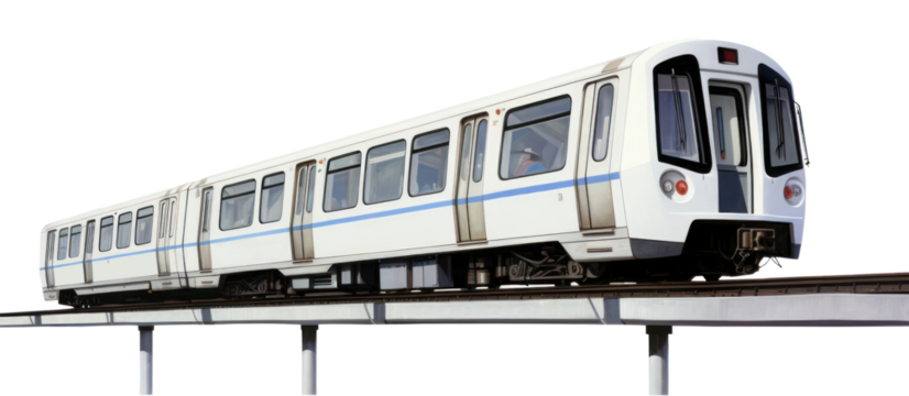 PNG Vehicle train transportation architecture.