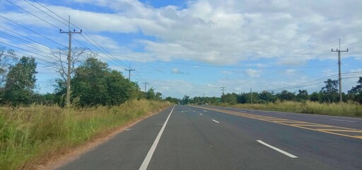 road in the countryside Thailand 