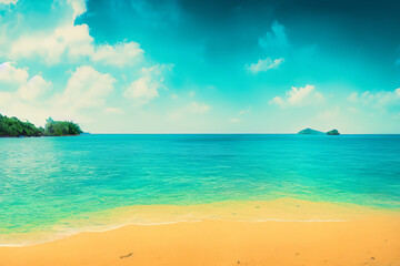 Fototapeta premium island and ocean background