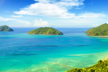 Obraz premium island and ocean background