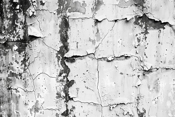 Obraz premium Abstract grunge black and white distressed texture background, perfect for edgy designs, vintage projects, and artistic overlays.