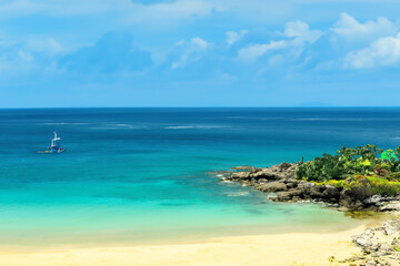 Fototapeta premium island and ocean background