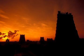 Fototapeta premium INDIA TAMIL NADU MADURAI MEENAKSHI TEMPLE