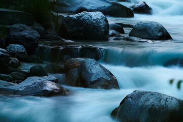 waterfall in the mountain, Manali, Himachal Pradesh, India