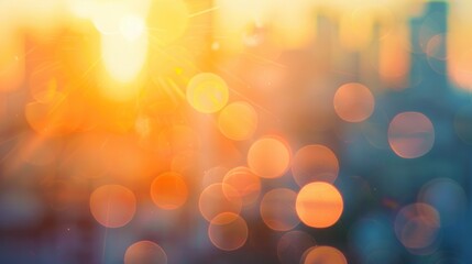 Obraz premium Total blurred background sunrise