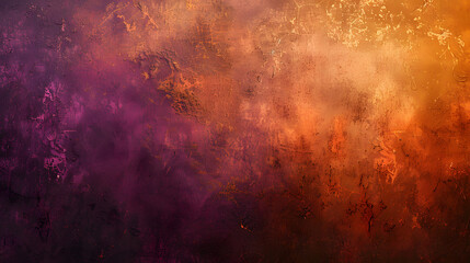An abstract background featuring rich orange and purple textures with a grunge effect. Ideal for creative projects, digital art, and design backdrops.