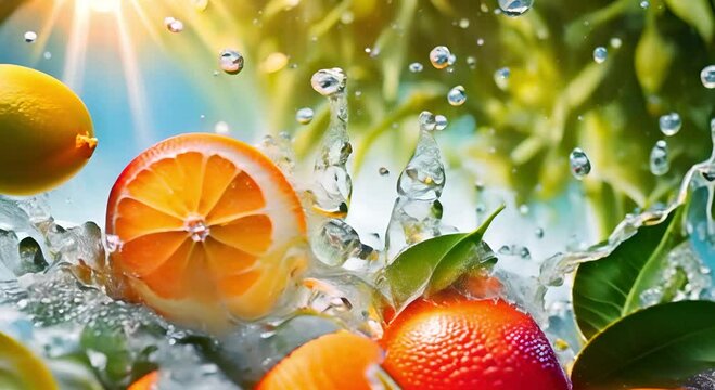 Lemon and lime with a splash of fresh water