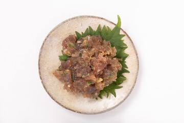 カツオ　なめろう