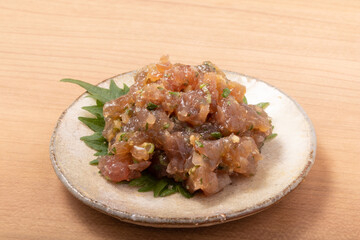 カツオ　なめろう