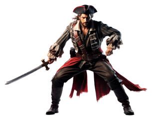 Fototapeta premium PNG Captain pirates sword fantasy weapon.