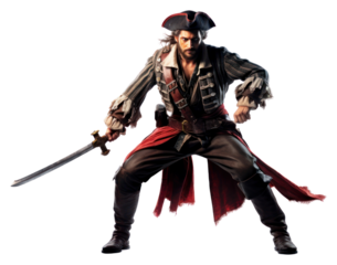 PNG Captain pirates sword fantasy weapon.