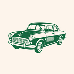 Obraz premium retro car vector