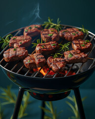 Grilled Steaks With Rosemary
