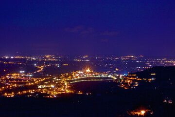 Valdichiana nel blu della notte 