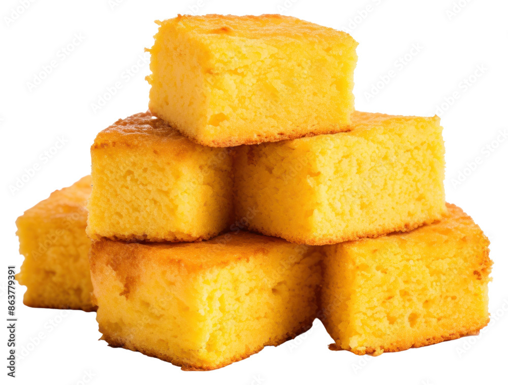 Sticker png cornbread food white background freshness.